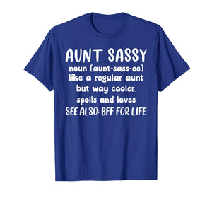 Aunt Sassy Definition Funny Aunt T-Shirt