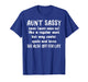 Aunt Sassy Definition Funny Aunt T-Shirt