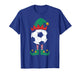 Soccer Elf Christmas Funny Xmas Elf Soccer Lover Kids Boys T-Shirt