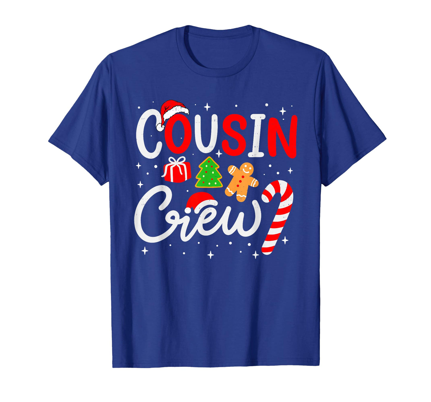 Christmas Cousin Crew Candy Cane Family Matching Holiday T-Shirt