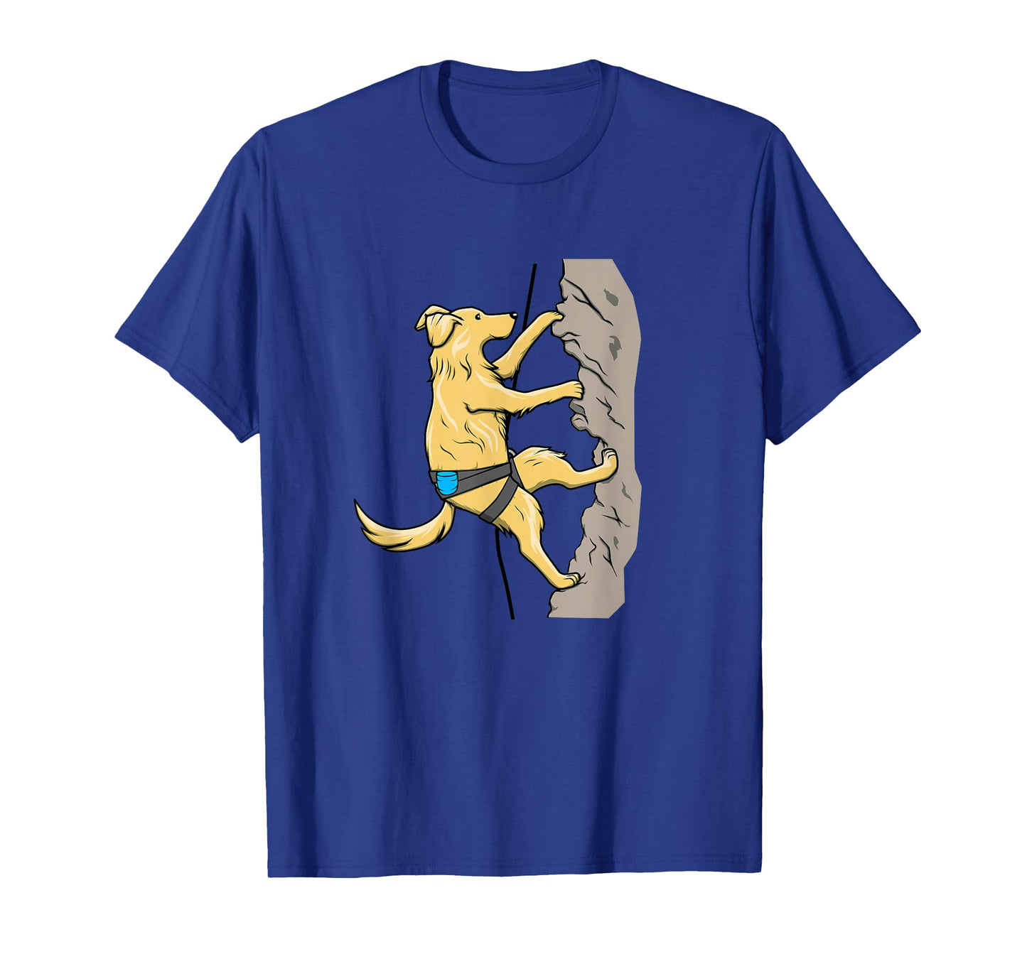 Adventurous Dog Rock Climbing Graphic | Outdoor Boulder T-Shirt