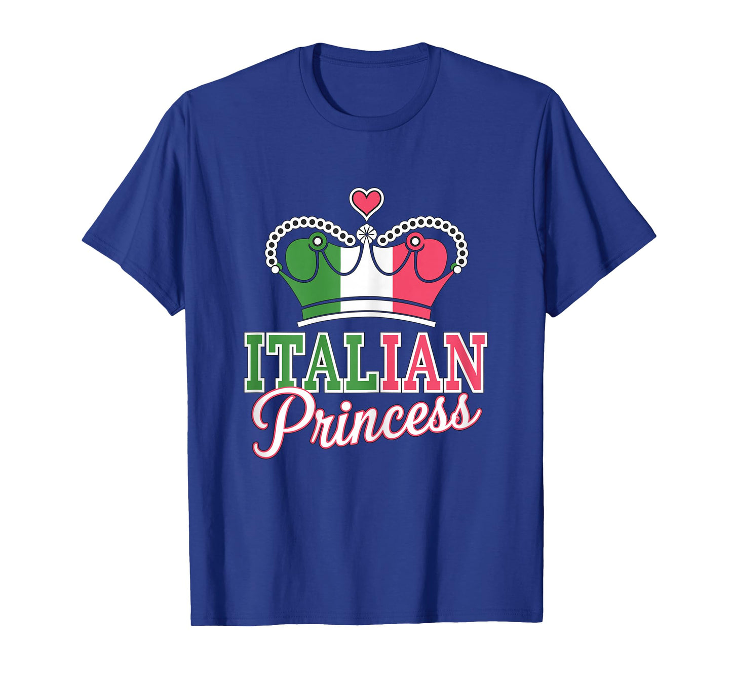 Italian Princess Italy Flag Girl T-Shirt