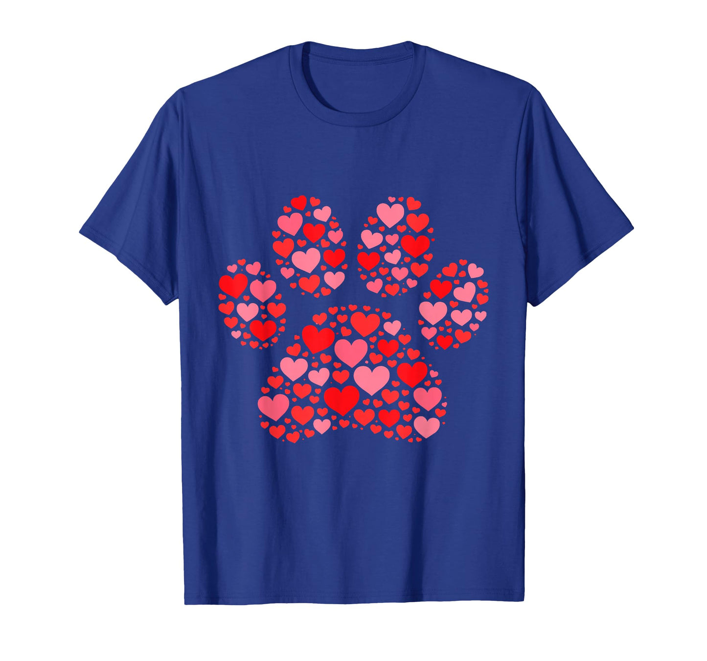 Valentines Day Cat Paw Print Cute T-Shirt