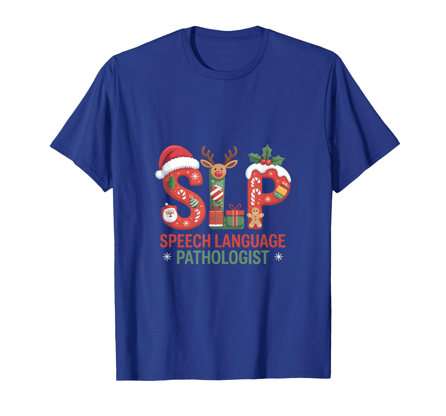 Funny SLP Christmas Speech Language Pathologist Holiday T-Shirt