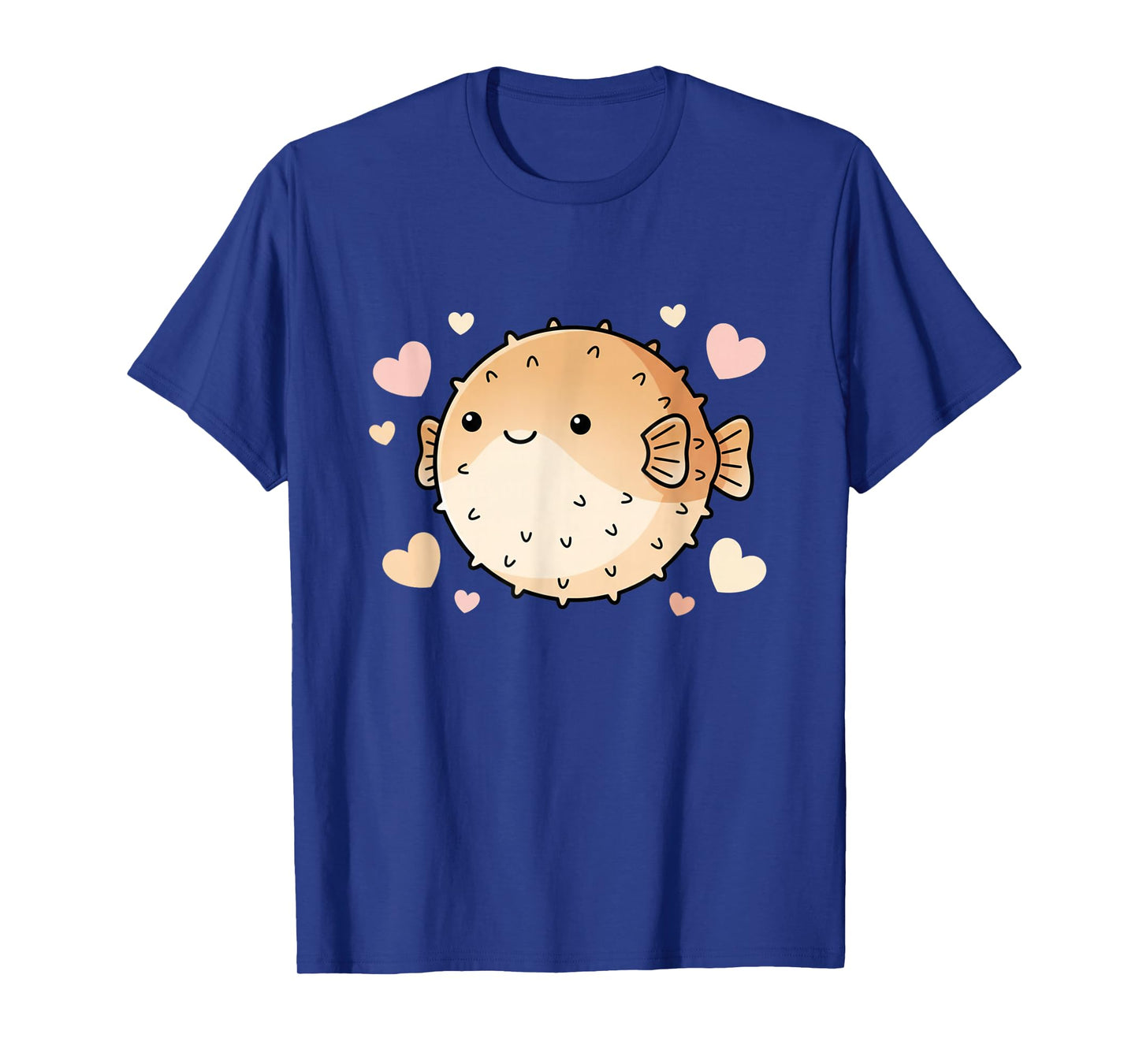Cute Puffer Fish Heart - I Love Puffer Fish T-Shirt