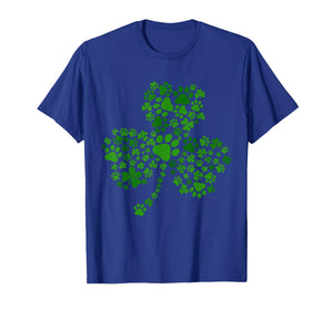 Dog Paw Shamrock St Patricks Day Dog Lover Irish Pet Lover T-Shirt