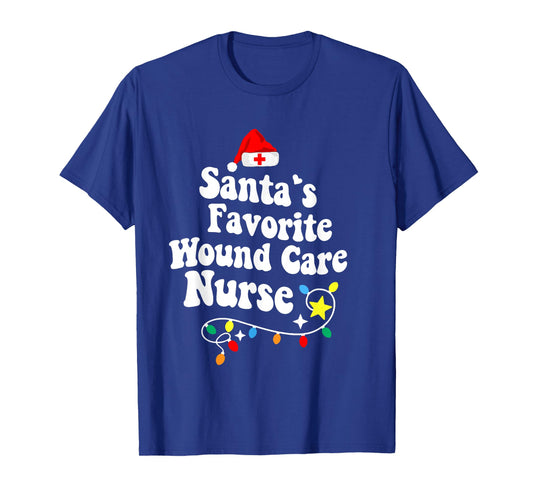Santa's Favorite Wound Care Nurse Christmas T-Shirt