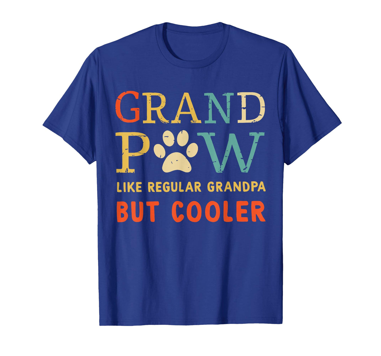 Dog Lover Grandpa Club Funny Grand Paw Dog Owner Fathers Day T-Shirt