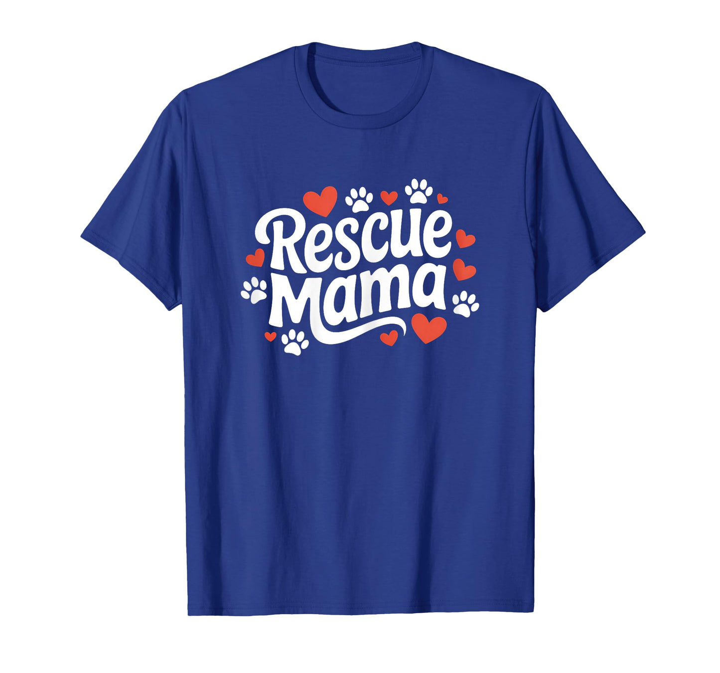 Rescue Mama Cute Dog and Animal Adoption Foster Mom Women's T-Shirt