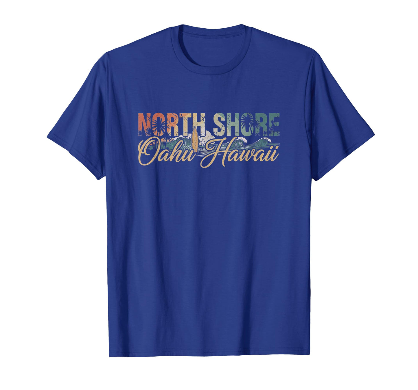 North Shore Oahu Hawaii Art Hawaiian Design T-Shirt