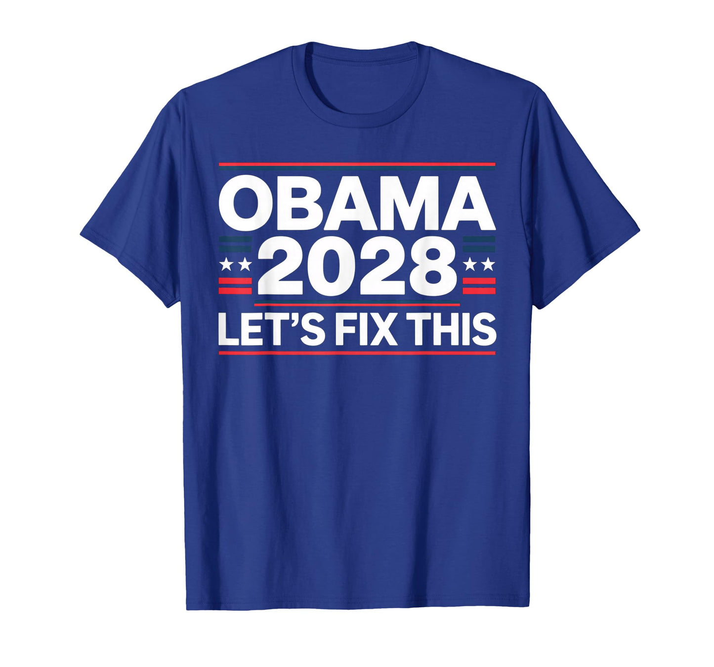 President Barack Obama 2028 Portrait Patriotic Democrat USA T-Shirt