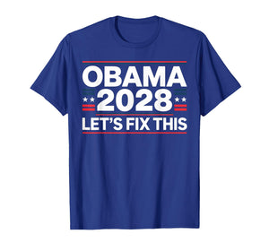 President Barack Obama 2028 Portrait Patriotic Democrat USA T-Shirt