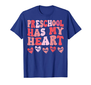 Preschool Has My Heart Pre-K Teacher Valentine’s Day T-Shirt