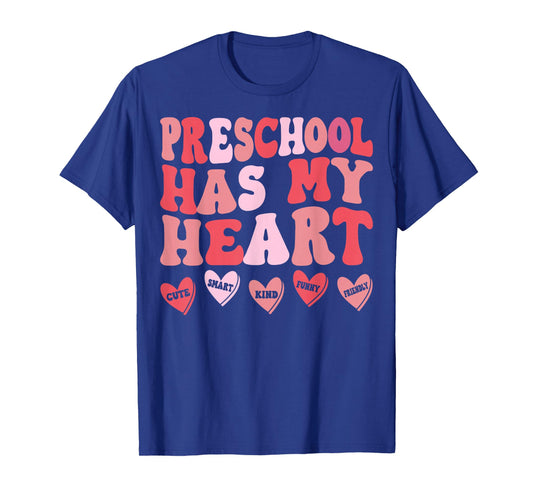 Preschool Has My Heart Pre-K Teacher Valentine’s Day T-Shirt