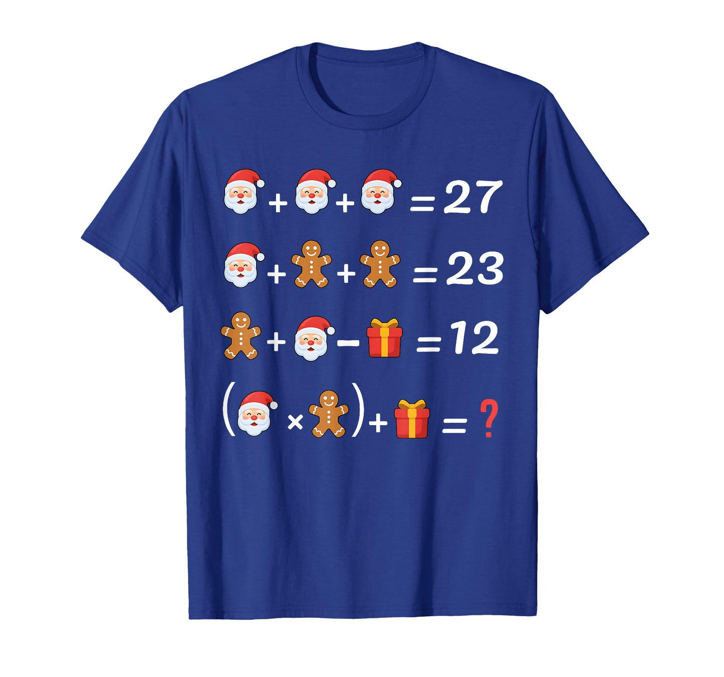 Funny 67 Meme Christmas Math Teacher Santa Six Seven Puzzle T-Shirt