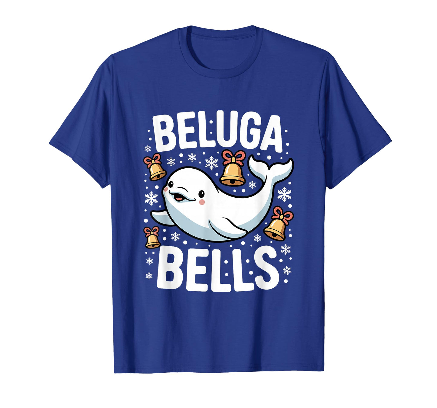 Beluga Bells Christmas Whale T-Shirt