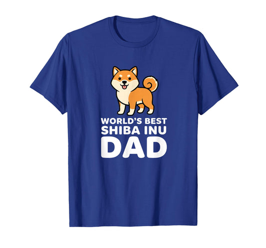 Dog Shiba Inu Dog Dad - World's Best Shiba Inu Dad T-Shirt