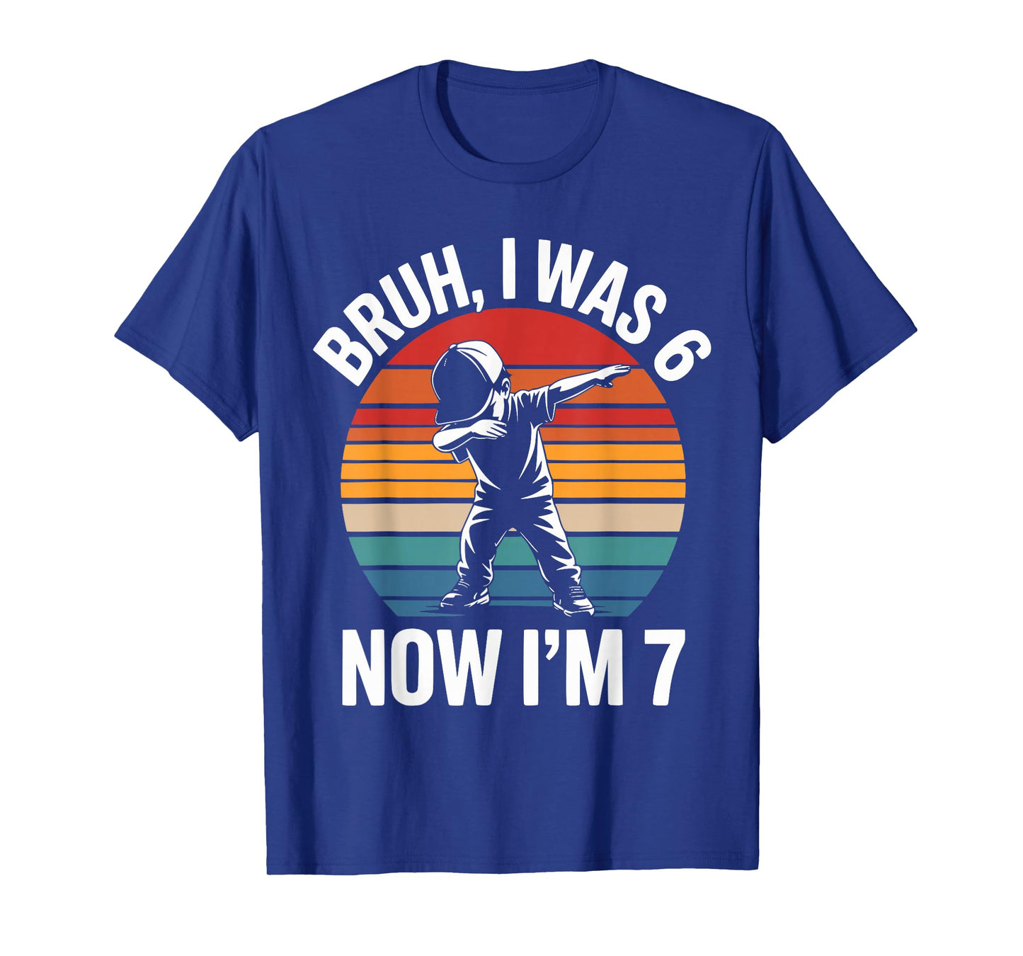 I was 6 Now I'm 7 Year Old 7th Birthday 67 Meme Dabbing Boys T-Shirt