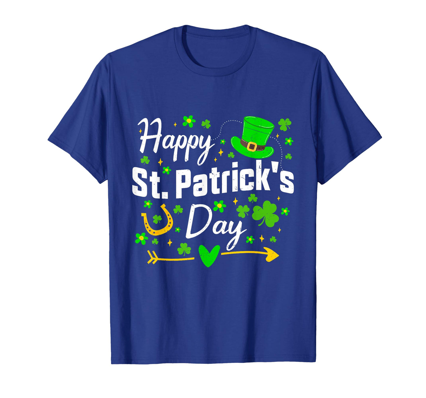 Happy St Patrick's Day Irish Shamrock Men Women Kids T-Shirt