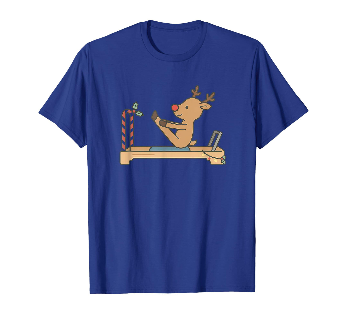 Reindeer Pilates Reformer Christmas T-Shirt