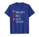 Nice Naughty Late But Caffeinated Christmas List Shirt Xmas T-Shirt