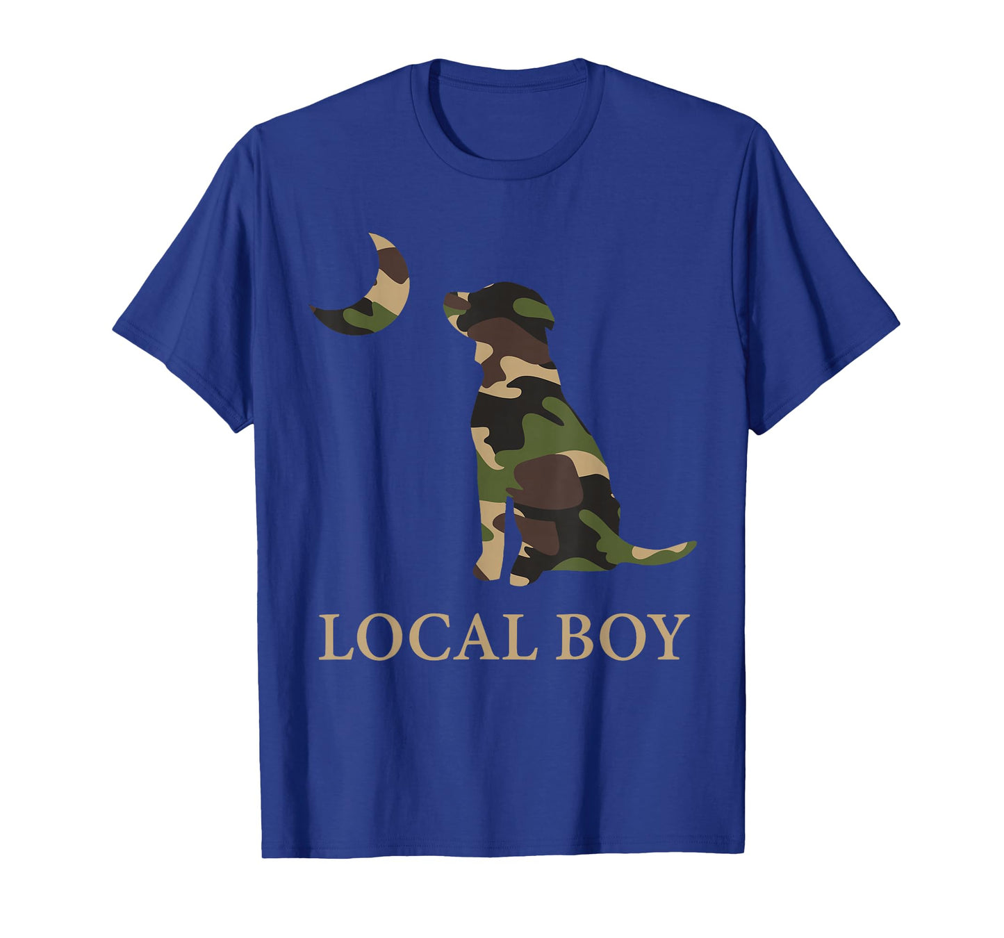 Camo Southern Local Boy Duck Hunting Black Lab Outdoor Men T-Shirt
