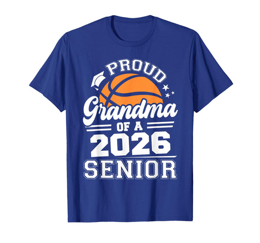 Proud Grandma of A 2026 Senior Basketball Graduation Grandma T-Shirt