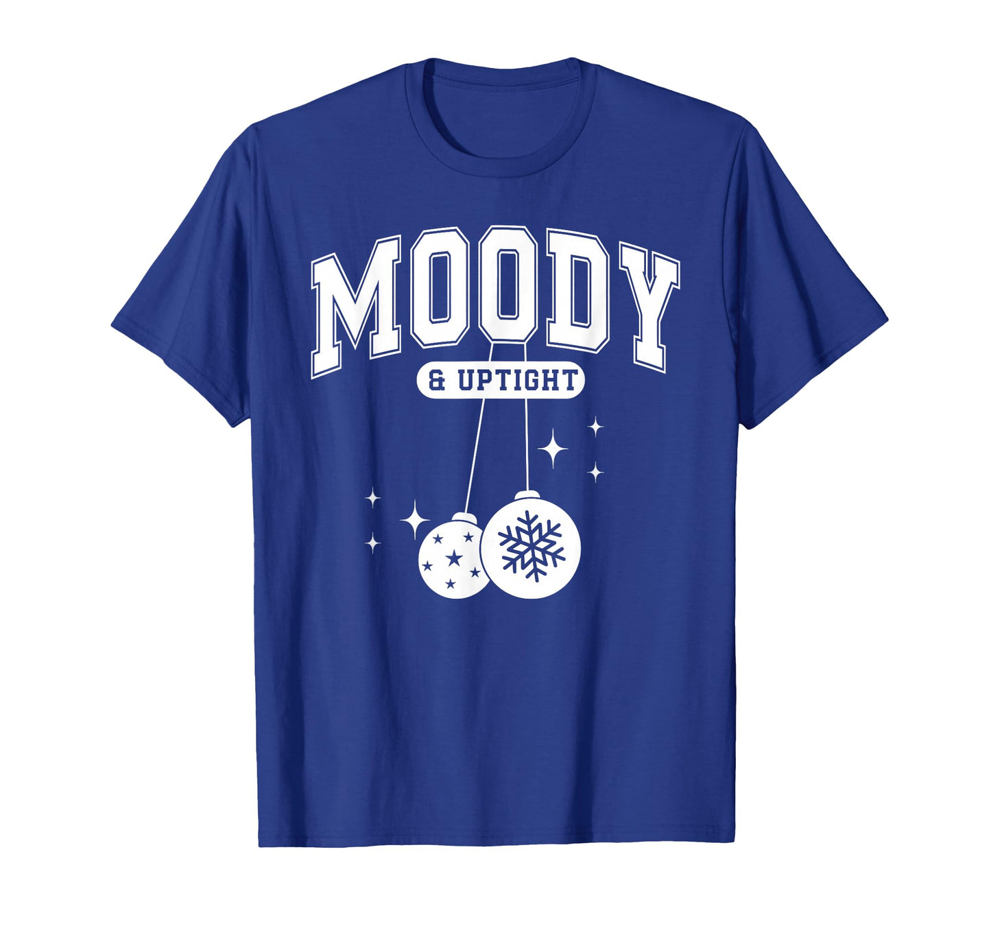 Merry & Bright Moody & Uptight Matching Couples Christmas T-Shirt