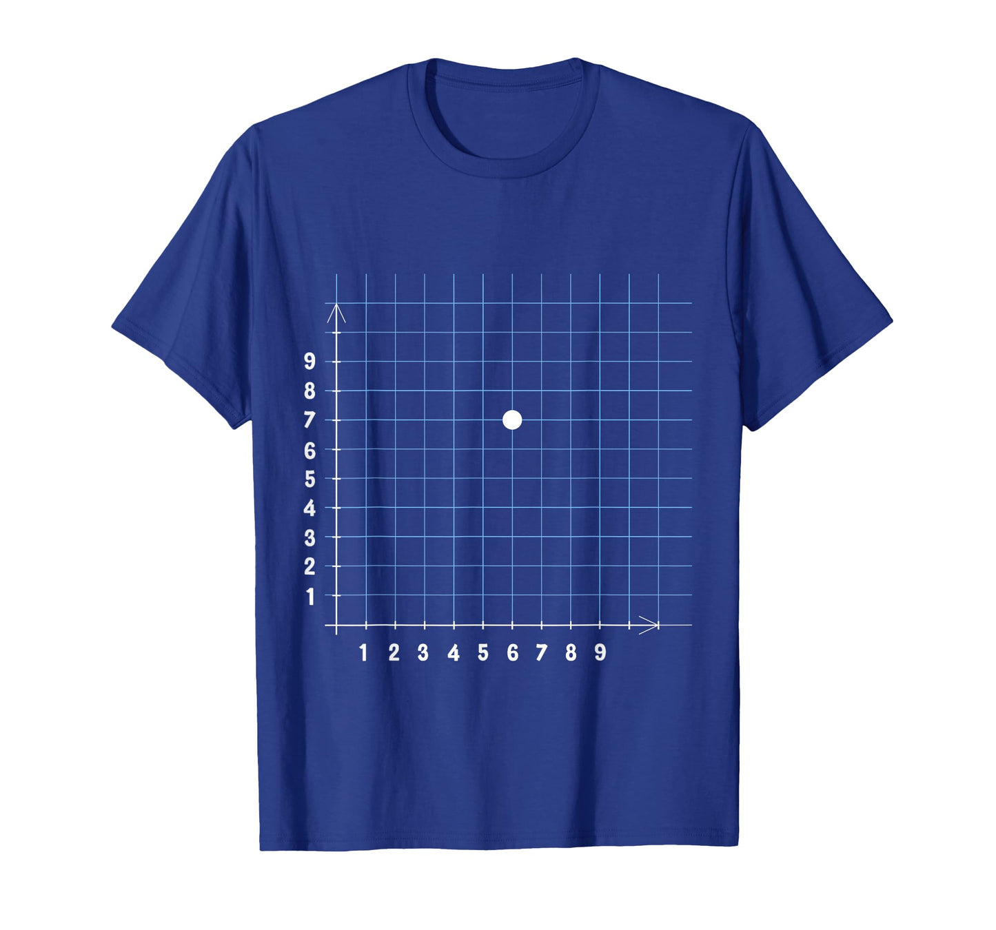 Coordinate (6,7) Math Teacher Funny Math Joke T-Shirt