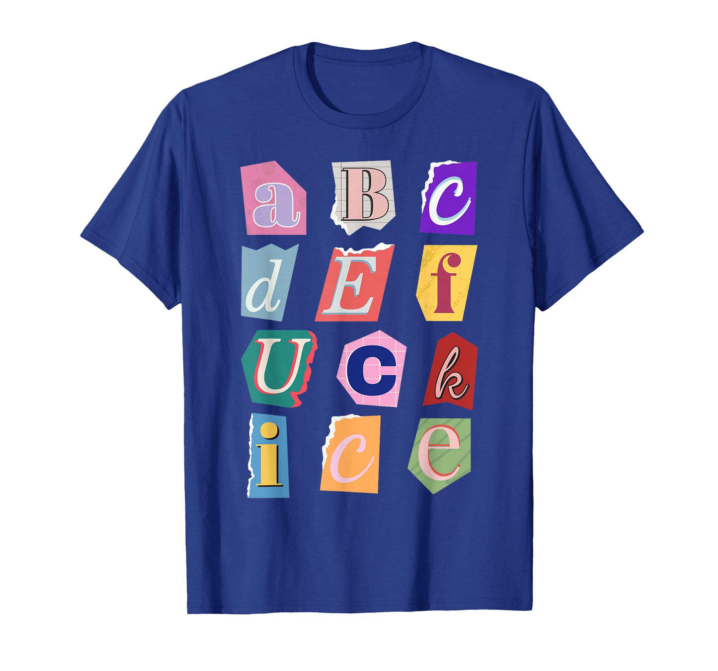 Abcdefuckice Collage Funny Abolish ICE T-Shirt