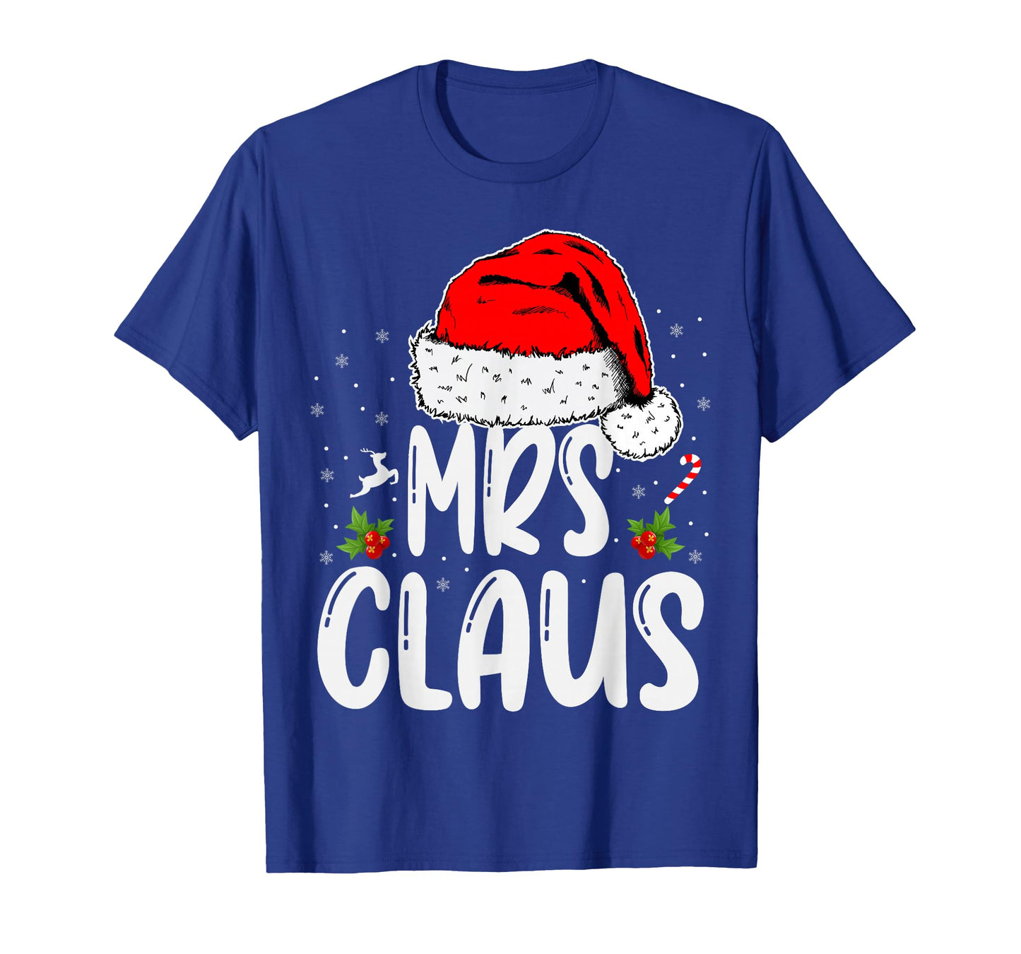 Mr and Mrs Claus Couples Matching Christmas Santa T-Shirt
