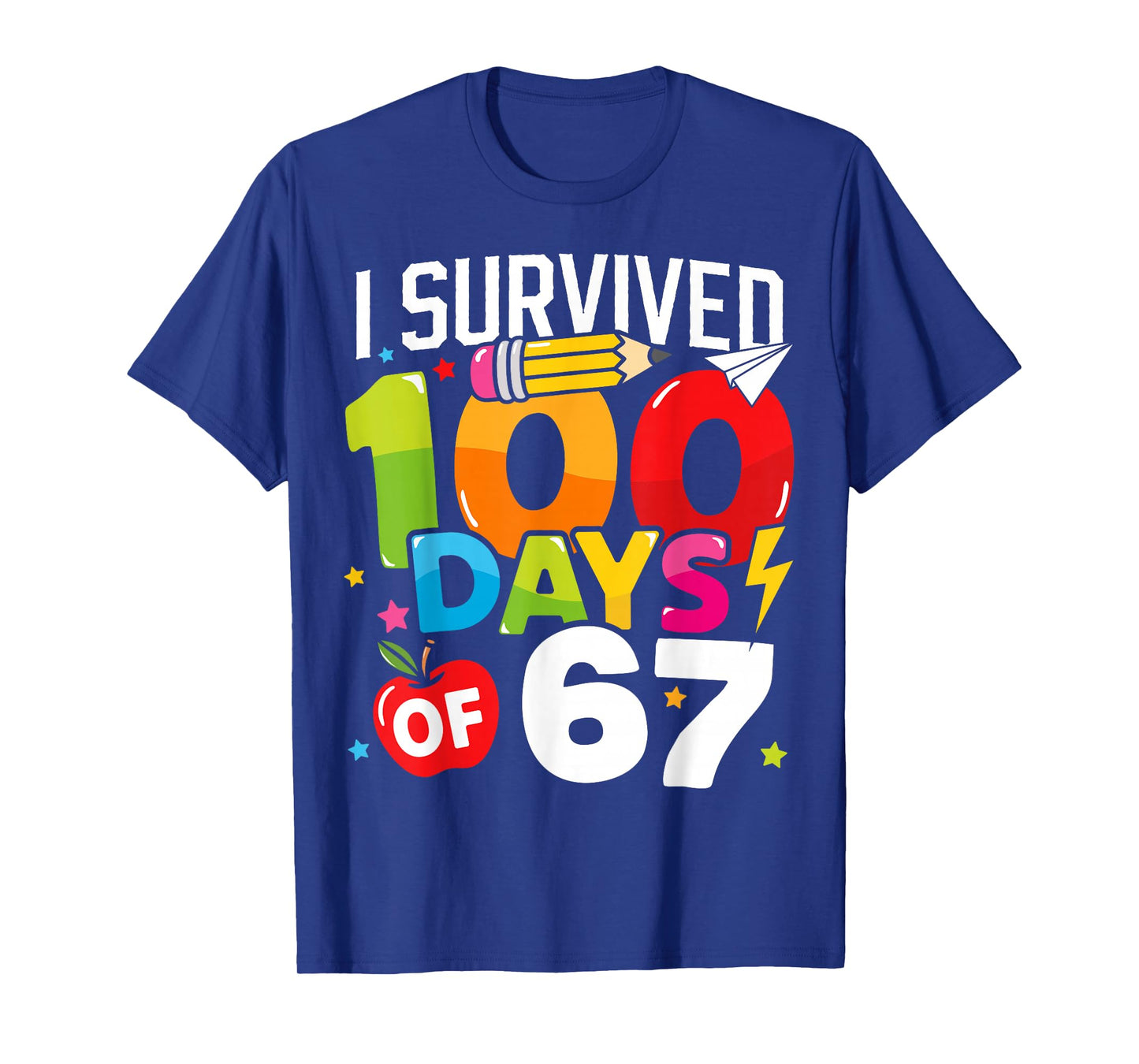 100 Days of 67 100th Day of School Kids Teacher T-Shirt
