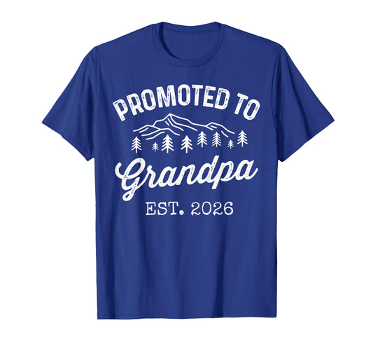 Promoted to Grandpa Est 2026 First Time Grandfather to Be T-Shirt