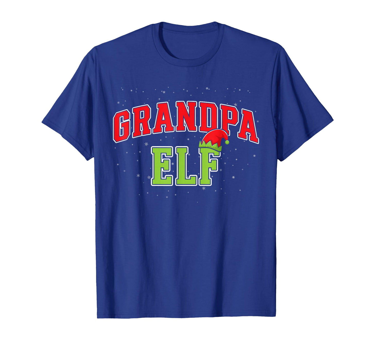 Grandpa Elf Christmas Family Matching Group Xmas Grandfather T-Shirt