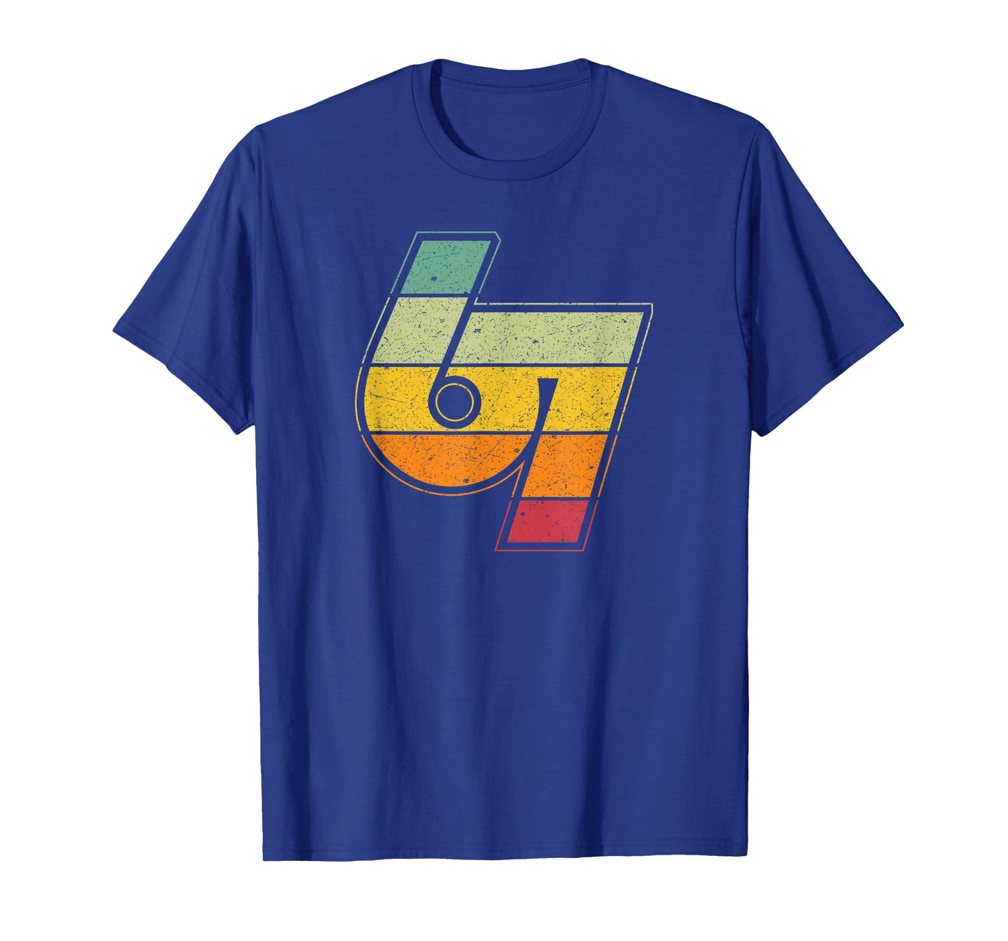 Vintage 6 7 Meme Six Seven Logo Namaste Funny Halloween T-Shirt