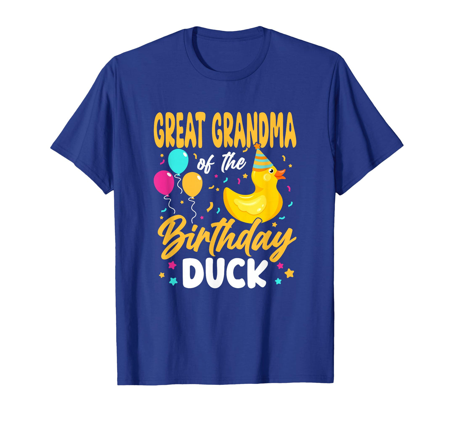 Great Grandma of The Birthday Duck Boy Rubber Duck Bday T-Shirt