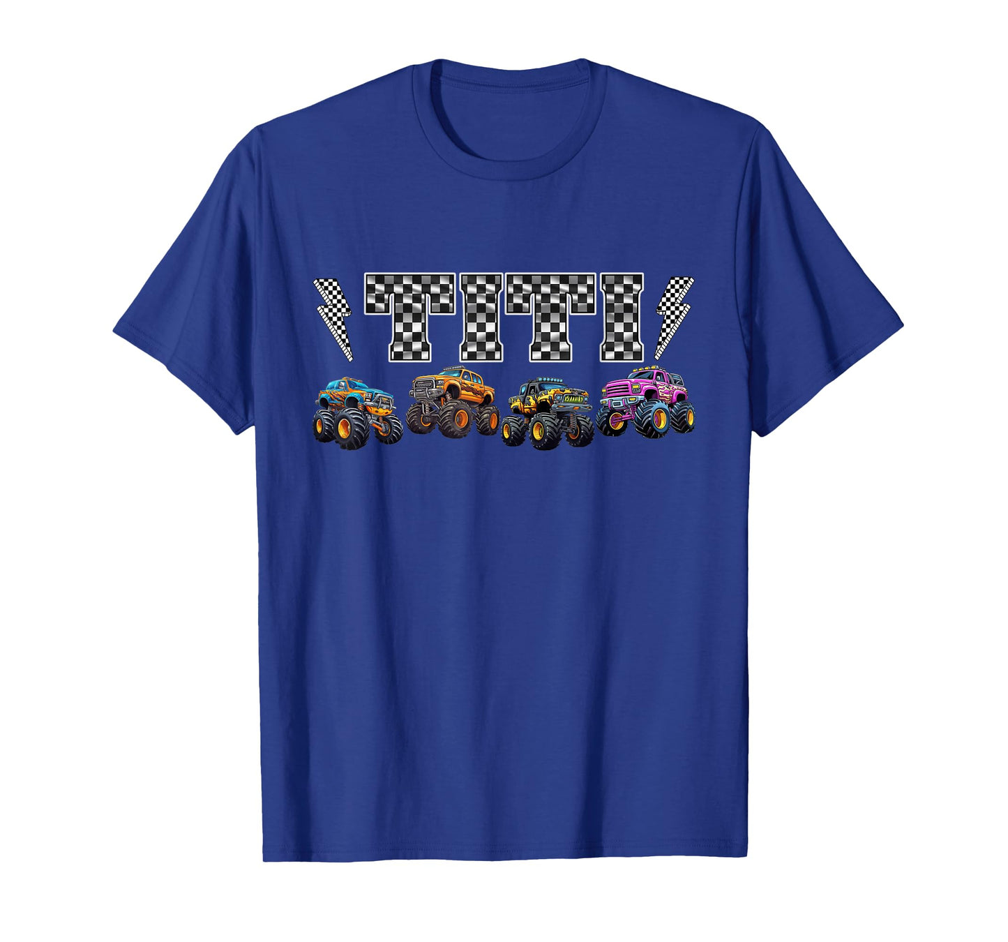 Titi Retro Monster Truck Family Crew Birthday Matching T-Shirt