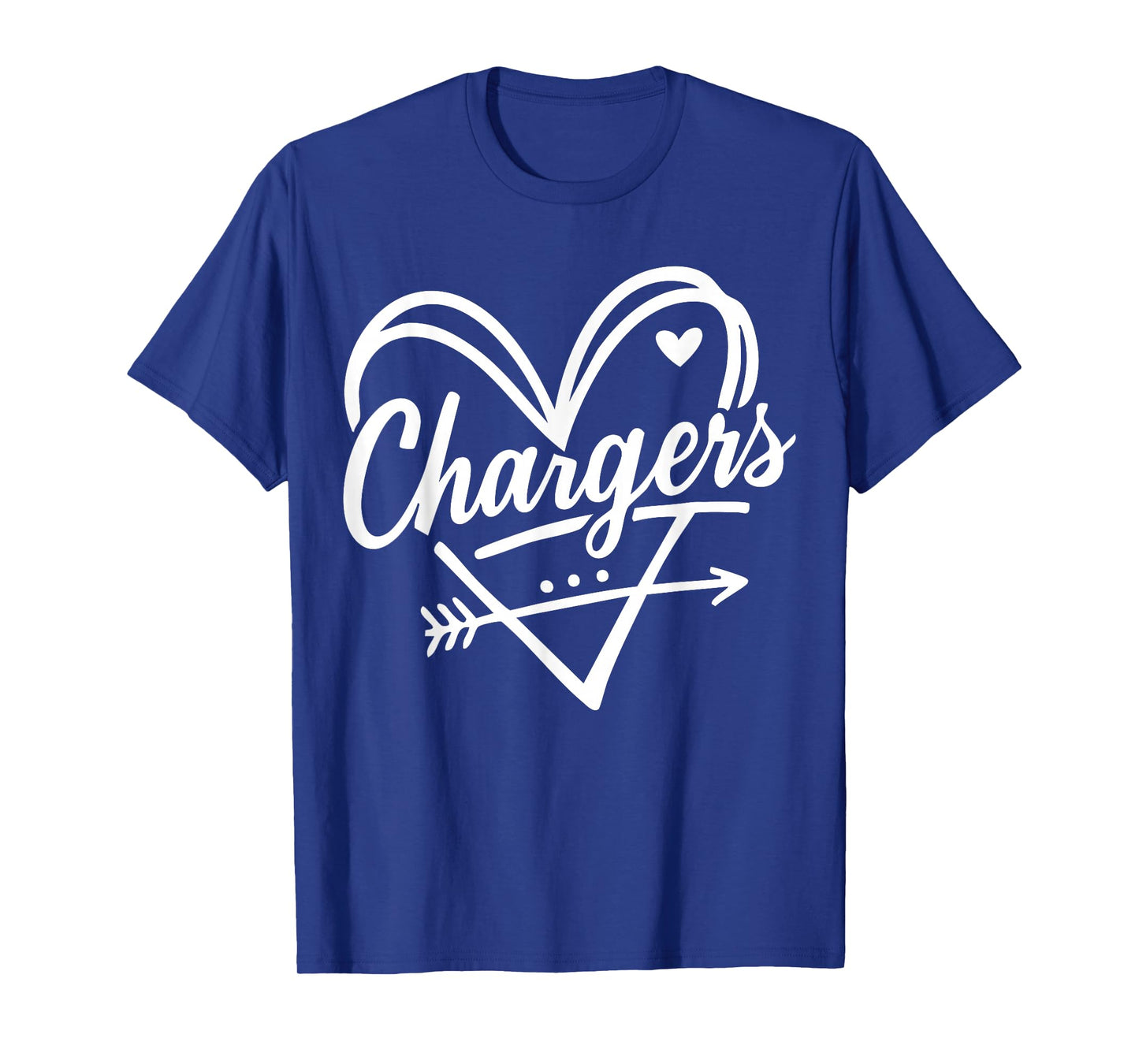 Vintage Chargers Name Heart Gift for Men Women Kids T-Shirt