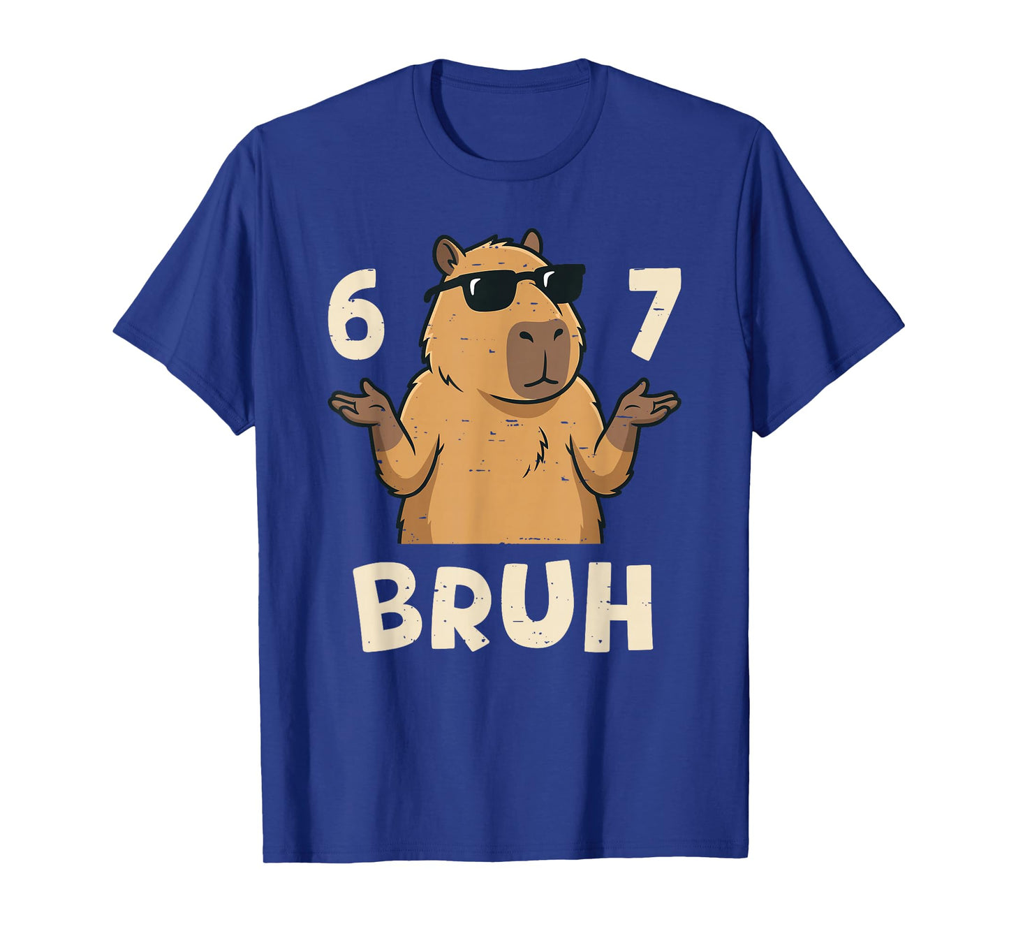 Six Seven Bruh 67 Meme Capybara 67 Capybara for Boys Kids T-Shirt