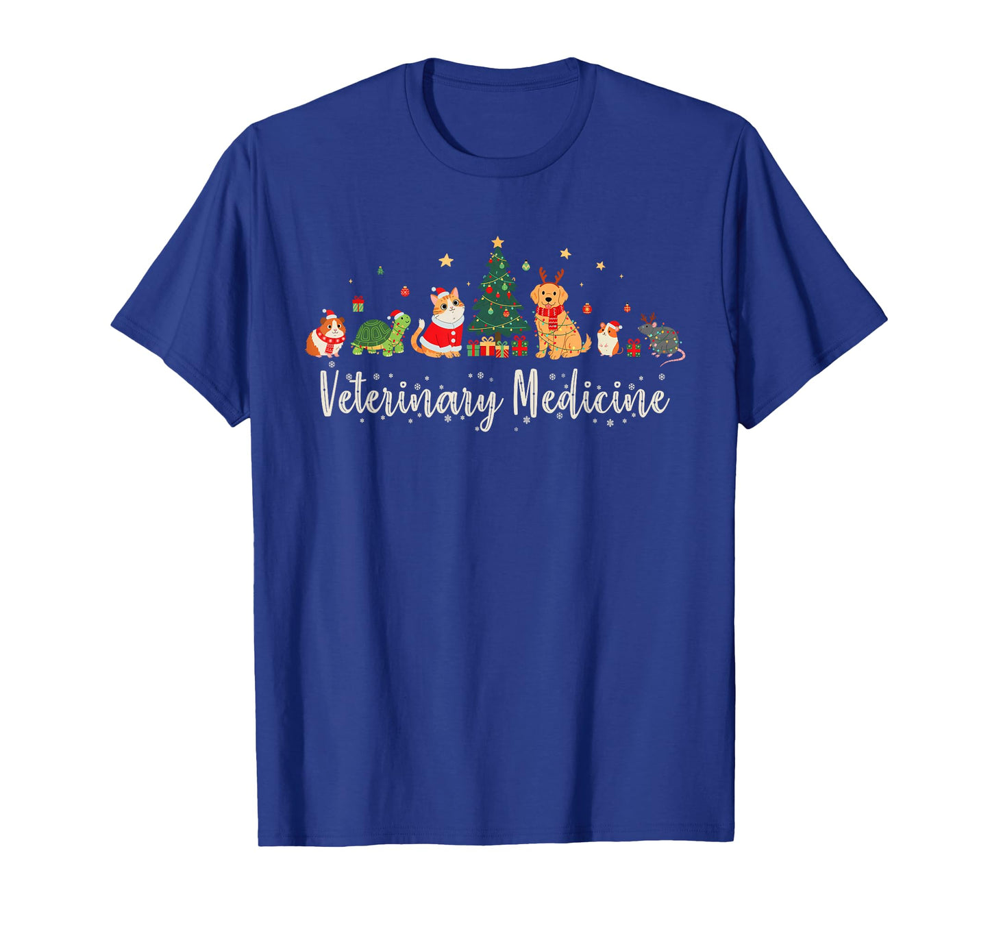 Vet Tech Animal Christmas Xmas Vibes Veterinary Medicine T-Shirt