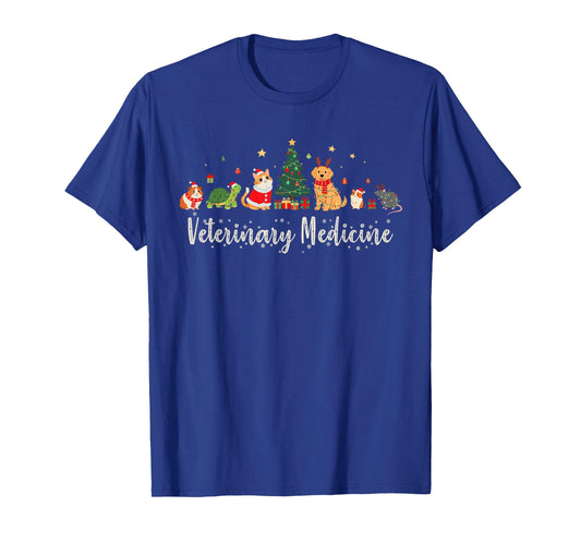Vet Tech Animal Christmas Xmas Vibes Veterinary Medicine T-Shirt