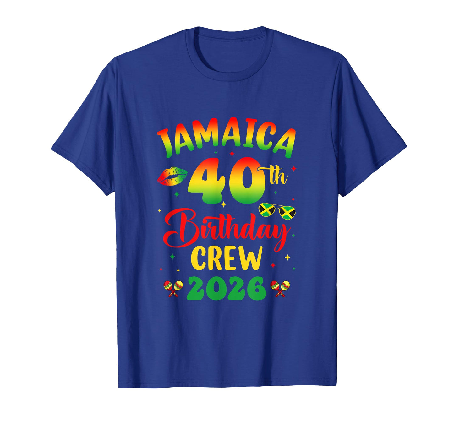 40Th Birthday Girl Jamaica Birthday Crew Matching Group 2026 T-Shirt