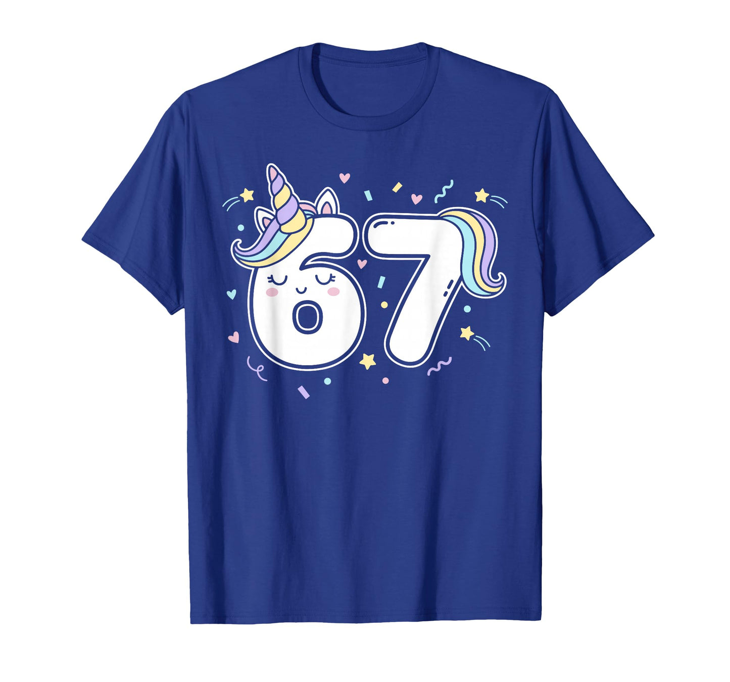 67 Unicorn Six Seven 6-7 Meme T-Shirt