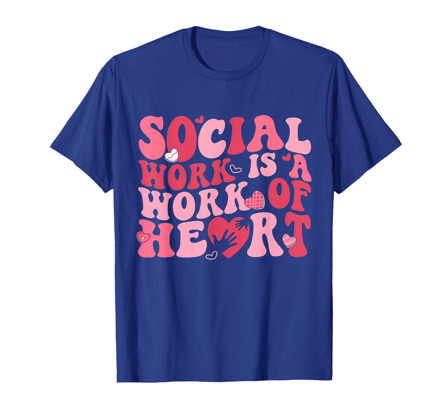 Social Work is A Work of Heart Valentines Social Worker T-Shirt