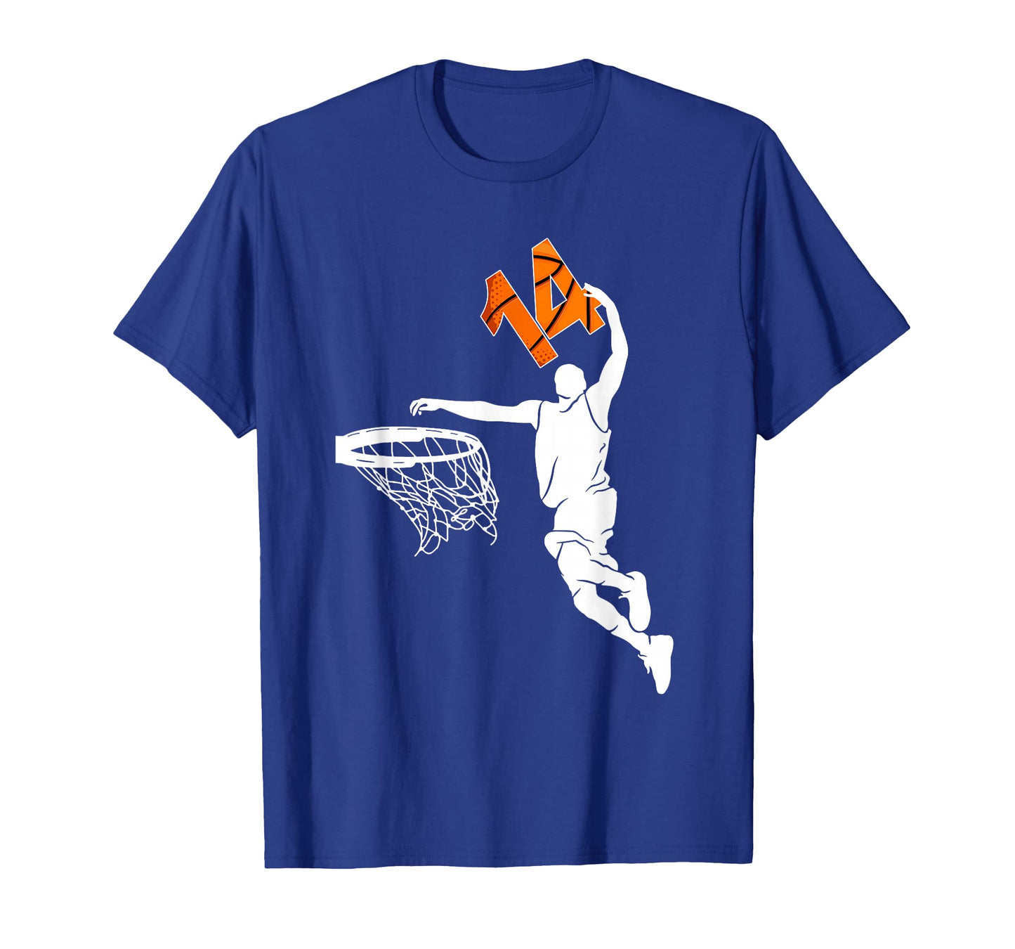 14 Year Old Birthday Boy 14th Birthday Basketball Party T-Shirt