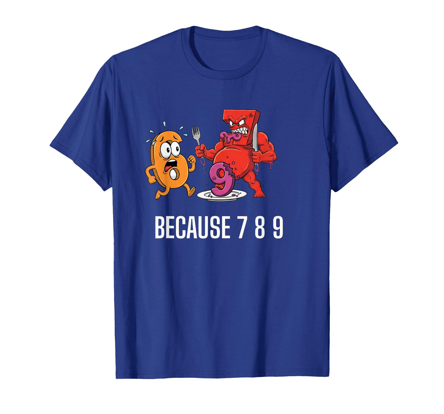 6 7 Meme Joke Because 7 8 9 Funny Kids 67 T-Shirt