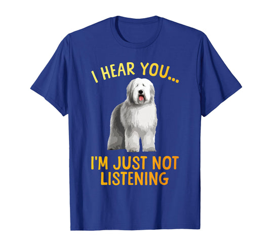 Funny Old English Sheepdog Art for Men Women Sheep Dog Lover T-Shirt