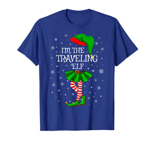 Traveling Elf Christmas Family Group Women Girls Xmas Pajama T-Shirt