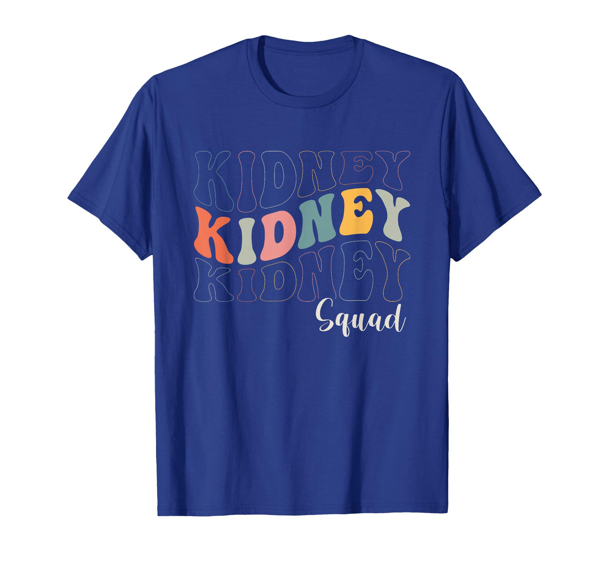 Retro Groovy Kidney Squad Nephrology Nurse Dialysis Tech T-Shirt