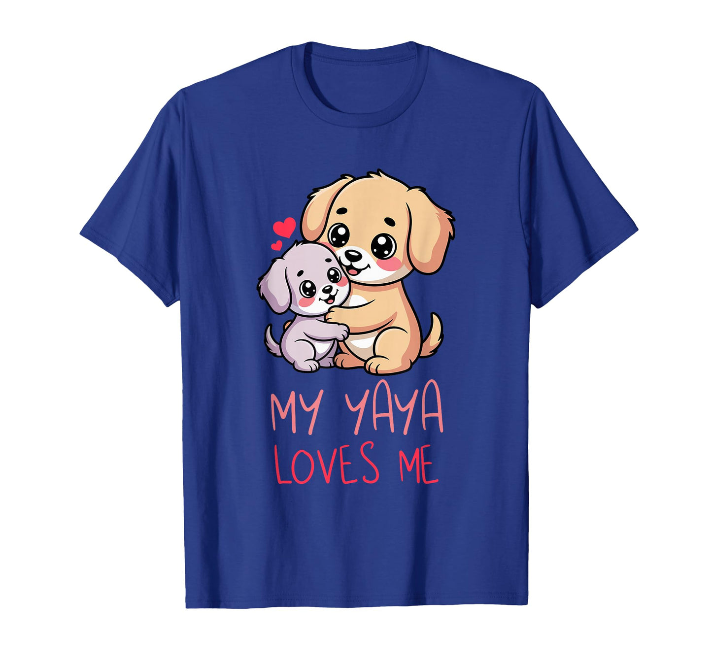 Cute Baby & Grandma My Yaya Loves Me Dog T-Shirt